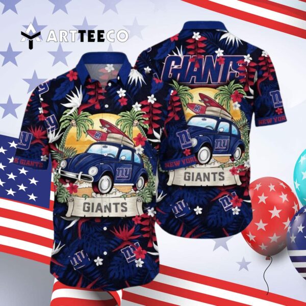 News Yorks Giants Flowers Unique Gift Hawaiian Shirt 4