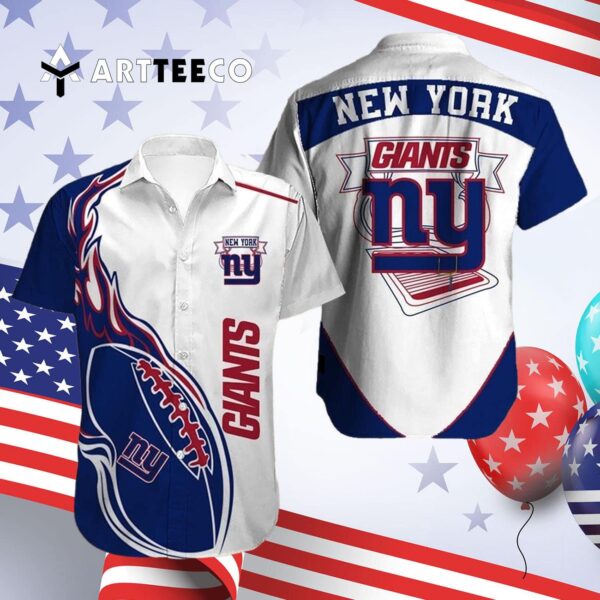 News Yorks Giants Football Logo Limited Edition Hawaiian Shirt 4