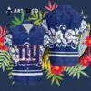 News Yorks Giants Hibiscus Flower Hawaiian Shirt 3