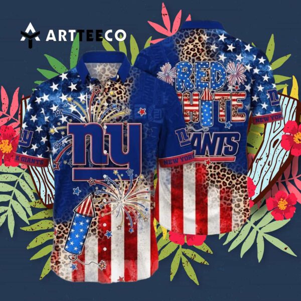 News Yorks Giants Independence Day Hawaiian Shirt 3