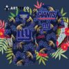 News Yorks Giants Leaves Tropical Hawaiian Shirt 3