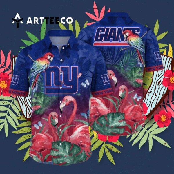 News Yorks Giants Leaves Tropical Unique Hawaiian Shirt 3