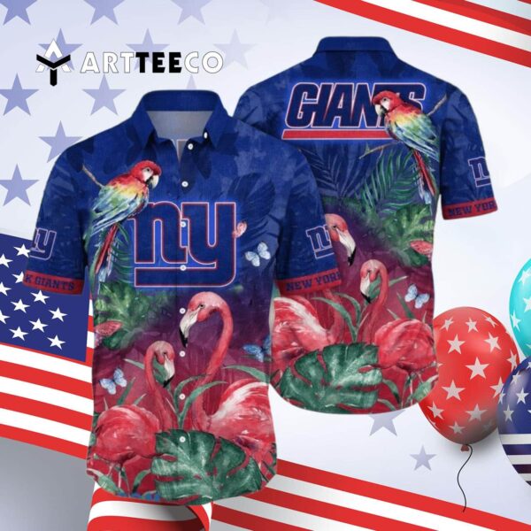 News Yorks Giants Leaves Tropical Unique Hawaiian Shirt 4