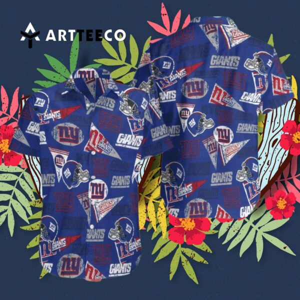 News Yorks Giants Logo Vintage Hawaiian Shirt 3
