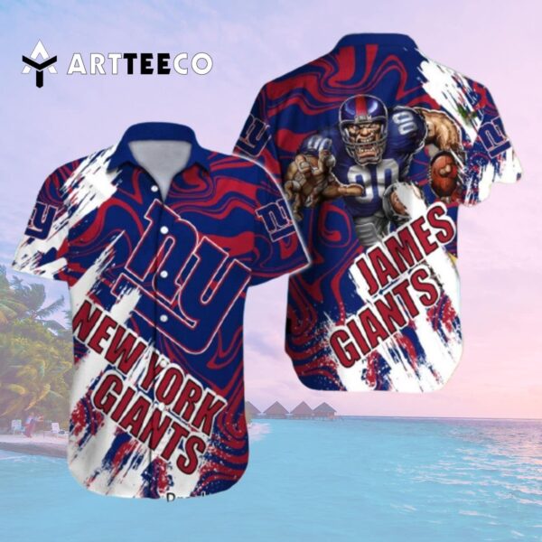 News Yorks Giants Mascot Strong Hawaiian Shirt 2