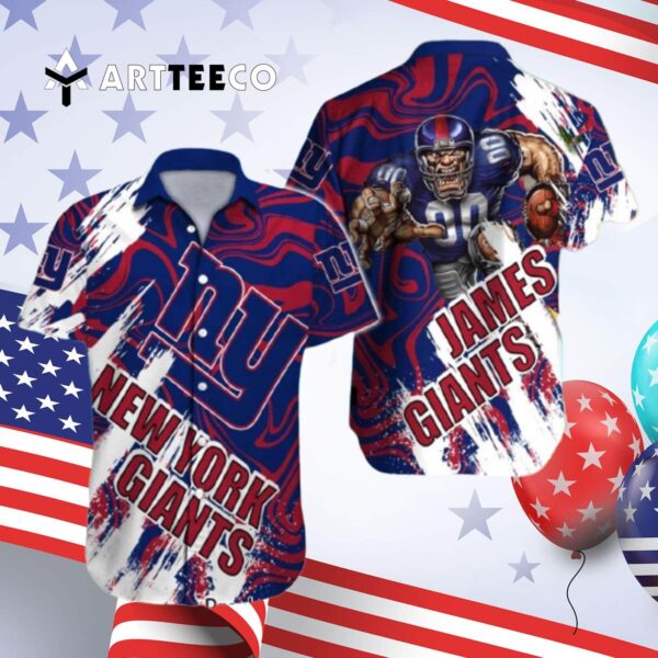 News Yorks Giants Mascot Strong Hawaiian Shirt 4