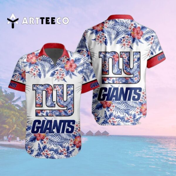News Yorks Giants Special Floral Tropical Team Hawaiian Shirt 2