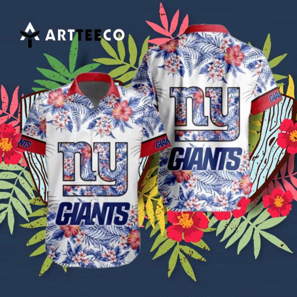 News Yorks Giants Special Floral Tropical Team Hawaiian Shirt 3