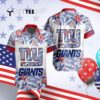 News Yorks Giants Special Floral Tropical Team Hawaiian Shirt 4