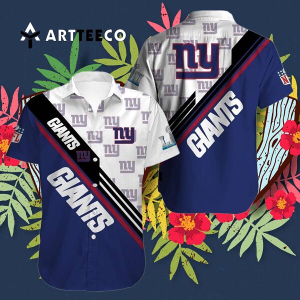 News Yorks Giants Team Logo Football Hawaiian Shirt 3