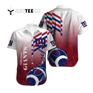 News Yorks Giants Team Logo Football Style Hawaiian Shirt 1