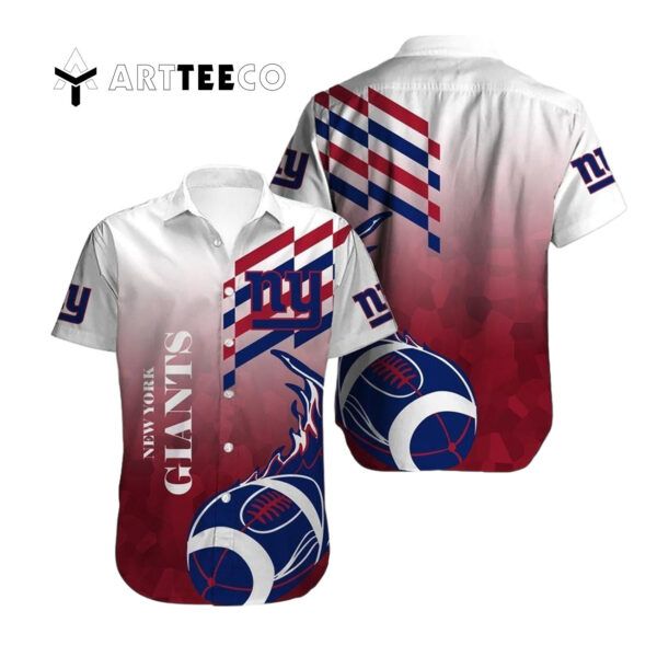 News Yorks Giants Team Logo Football Style Hawaiian Shirt 1