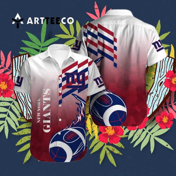 News Yorks Giants Team Logo Football Style Hawaiian Shirt 3