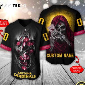 Nfl Arizona Cardinals 3d Custom Baseball Jersey Shirt