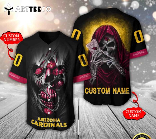 Nfl Arizona Cardinals 3d Custom Baseball Jersey Shirt