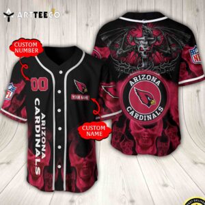 Nfl Arizona Cardinals Baseball Jersey Custom Shirt trungten ATUE2