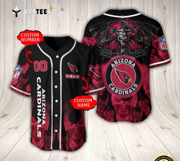 Nfl Arizona Cardinals Baseball Jersey Custom Shirt trungten ATUE2