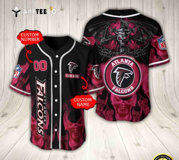 Nfl Atlanta Falcons Baseball Jersey Custom Shirt trungten LJ3QA