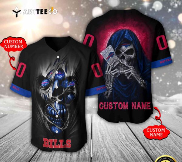 Nfl Buffalo Bills 3d Custom Baseball Jersey Shirt