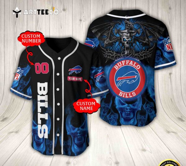 Nfl Buffalo Bills Baseball Jersey Custom Shirt trungten SITO4