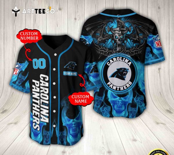 Nfl Carolina Panthers Baseball Jersey Custom Shirt trungten 4MGDT