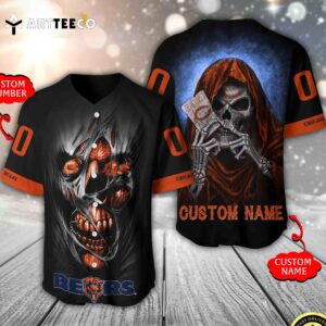 Nfl Chicago Bears 3d Custom Baseball Jersey Shirt