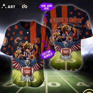 Nfl Chicago Bears Baseball Jersey Custom Shirt