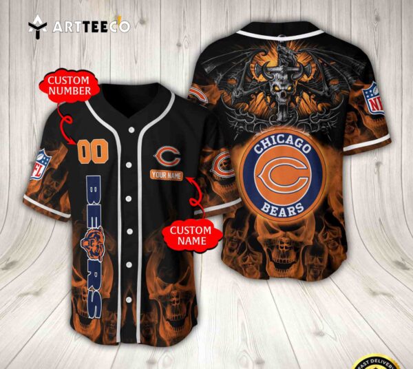 Nfl Chicago Bears Baseball Jersey Custom Shirt trungten D1LWE