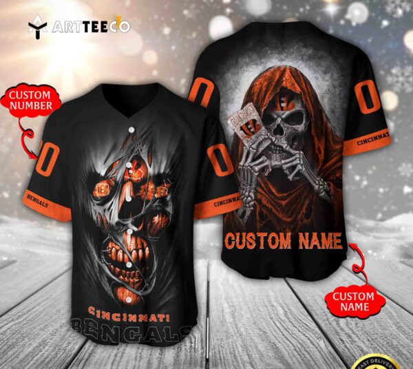 Nfl Cincinnati Bengals 3d Custom Baseball Jersey Shirt