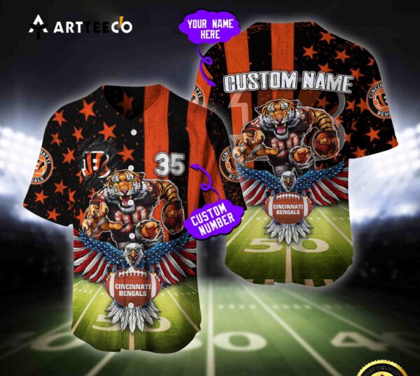 Nfl Cincinnati Bengals Baseball Jersey Custom Shirt