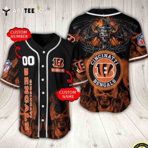 Nfl Cincinnati Bengals Baseball Jersey Custom Shirt trungten PAT4P