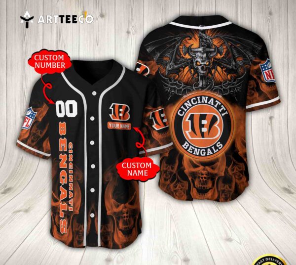 Nfl Cincinnati Bengals Baseball Jersey Custom Shirt trungten PAT4P