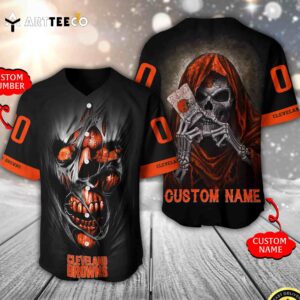 Nfl Cleveland Browns 3d Custom Baseball Jersey Shirt