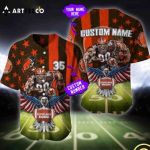 Nfl Cleveland Browns Baseball Jersey Custom Shirt