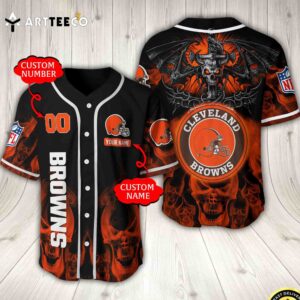 Nfl Cleveland Browns Baseball Jersey Custom Shirt trungten BPRRS