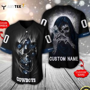 Nfl Dallas Cowboys 3d Custom Baseball Jersey Shirt