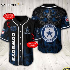 Nfl Dallas Cowboys Baseball Jersey Custom Shirt trungten 8I6H3
