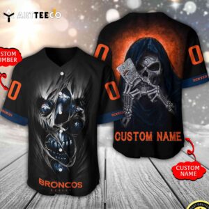 Nfl Denver Broncos 3d Custom Baseball Jersey Shirt