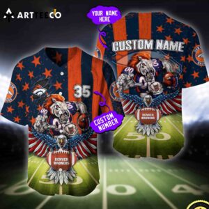 Nfl Denver Broncos Baseball Jersey Custom Shirt
