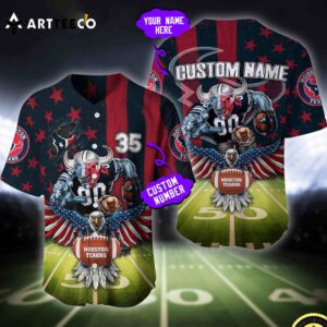 Nfl Houston Texans Baseball Jersey Custom Shirt