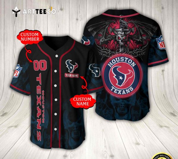 Nfl Houston Texans Baseball Jersey Custom Shirt trungten TEAIB