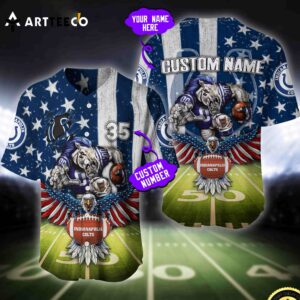 Nfl Indianapolis Colts Baseball Jersey Custom Shirt