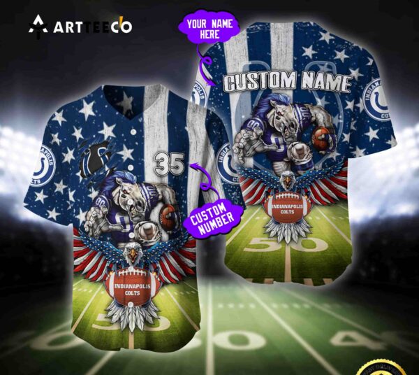 Nfl Indianapolis Colts Baseball Jersey Custom Shirt