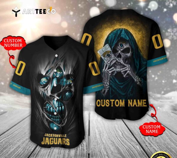 Nfl Jacksonville Jaguars 3d Custom Baseball Jersey Shirt