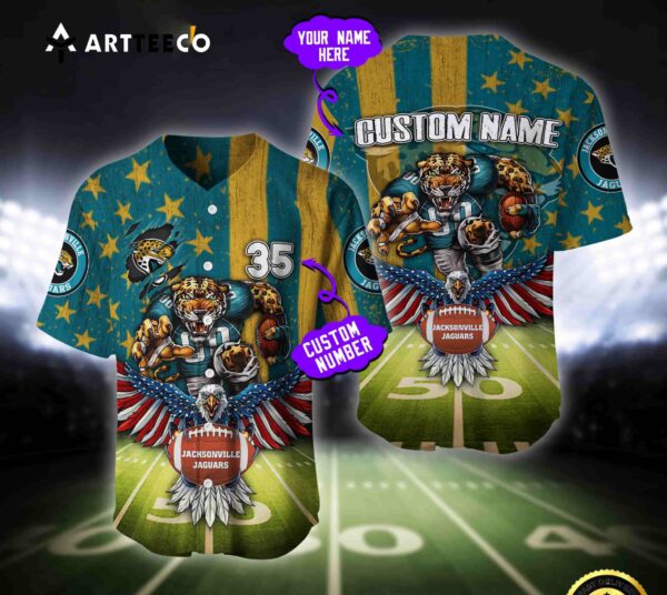 Nfl Jacksonville Jaguars Baseball Jersey Custom Shirt
