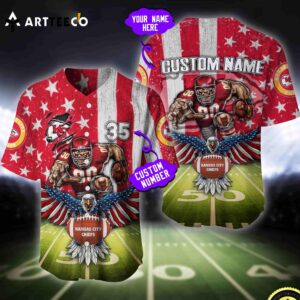 Nfl Kansas City Chiefs Baseball Jersey Custom Shirt
