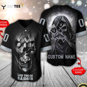 Nfl Las Vegas Raiders 3d Custom Baseball Jersey Shirt