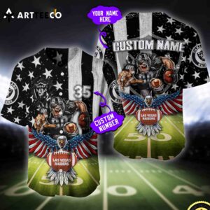 Nfl Las Vegas Raiders Baseball Jersey Custom Shirt