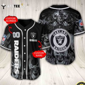 Nfl Las Vegas Raiders Baseball Jersey Custom Shirt trungten I2UXV