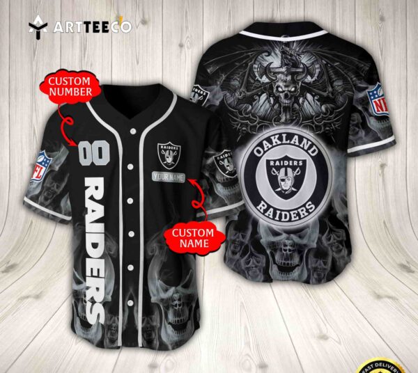 Nfl Las Vegas Raiders Baseball Jersey Custom Shirt trungten I2UXV